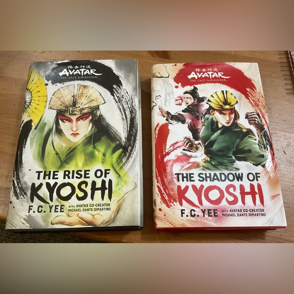 F.C.Yee The Last AIrbender Book series duo/set of hardcover Kyoshi book 1 and 2.
